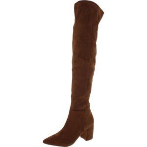 Steve Madden NIFTY WOMENS POINTED TOE BLOCK HEEL OVER-THE-KNEE BOOTS  Size 8.5